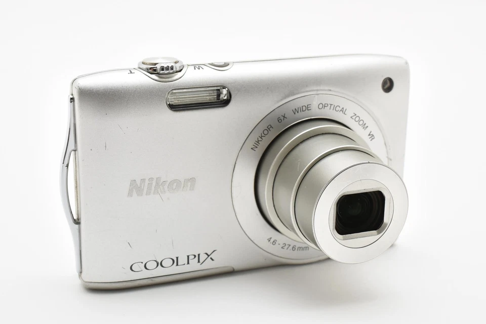 [Near MINT] Nikon Coolpix S3300 16.0MP Compact Digital Camera silver From JAPAN - Image 4 of 4