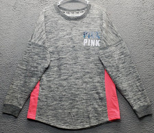 PINK Victoria's Secret Sweatshirt Womens S Multi Long Sleeve Crew Neck Pullover
