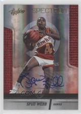 2009 Absolute Memorabilia Gold Spectrum Signatures 3/49 Spud Webb #114 Auto e1e