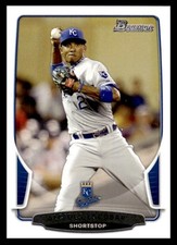 2013 Bowman Alcides Escobar #166 Kansas City Royals MLB Baseball