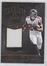 2017 Panini Majestic Unsung Warriors Materials Gold 34/50 Tevin Coleman b4a