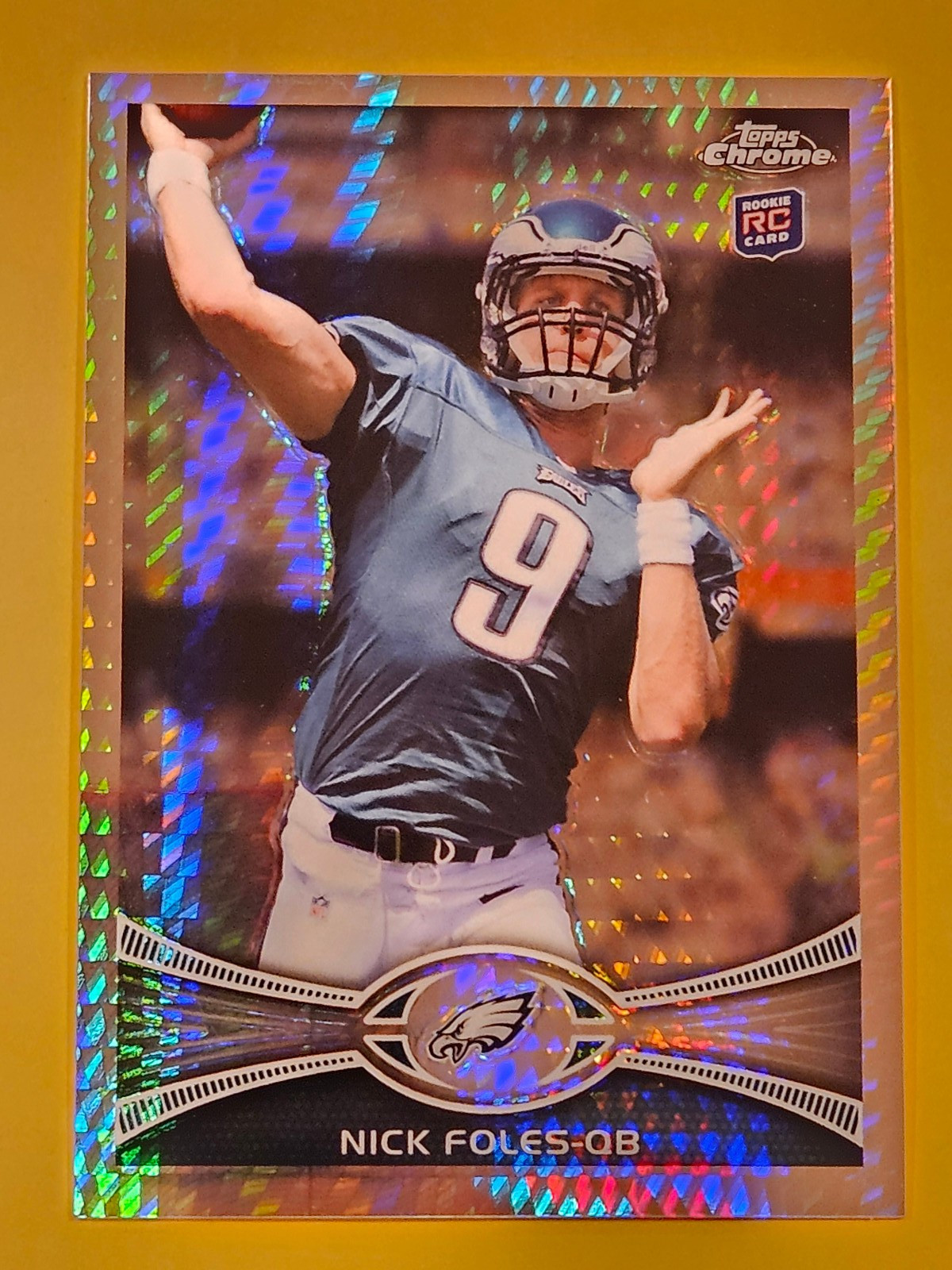 2012 Topps Chrome #153 Nick Foles Prism Refractor Rookie RC #/216