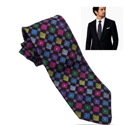 Robert Talbott Silk Tie Multicolor Best of Class Geometric Diamond Luxury USA