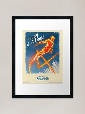 F4nt4astic 4 Movie Poster Framed Ar Framed Wall Art Poster Canvas Print Picture