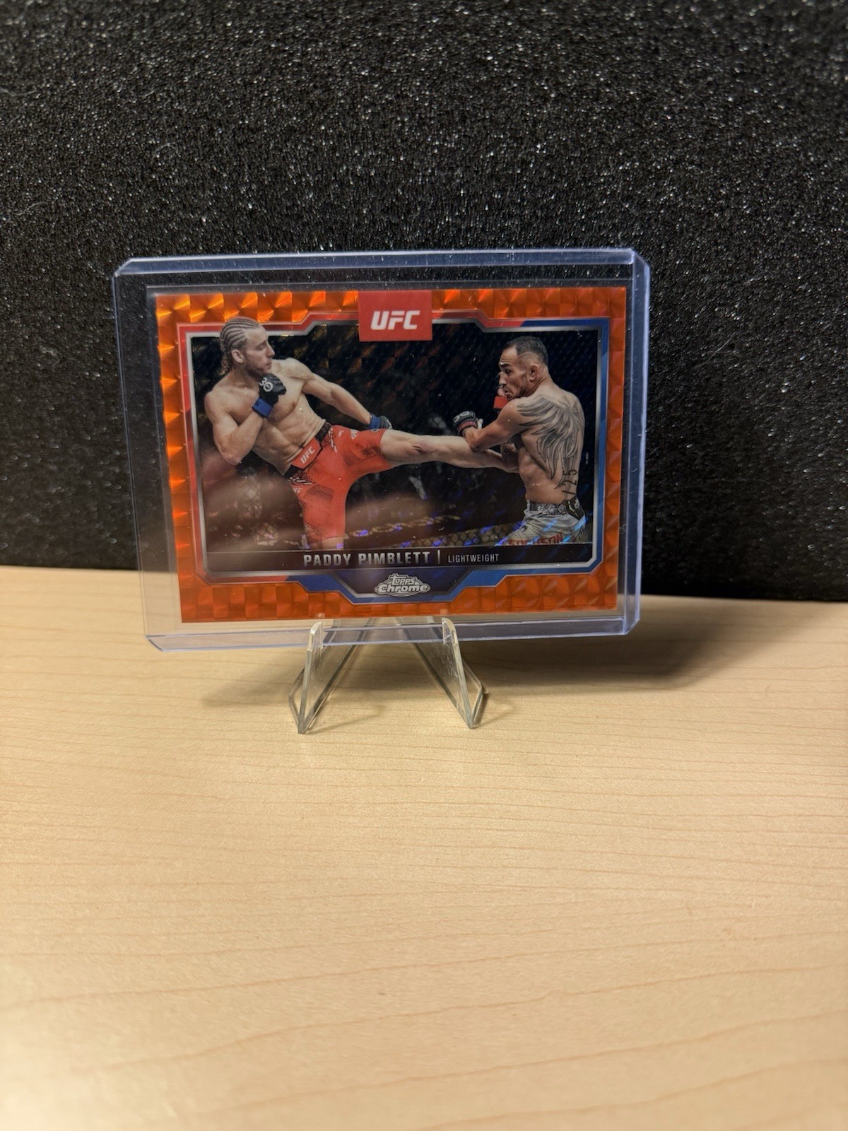 2025 Topps Chrome UFC Paddy Pimblett #177 Orange Geometric 20/25
