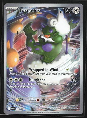 Tornadus 210 Scarlet & Violet Black Star Promo Pokemon Card