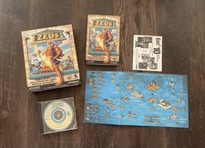 Zeus Master of Olympus PC CD-ROM Big Box Computer Video Game Complete CIB