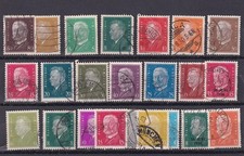 SA24d German Empire 1928  Presidents of Germany used stamps