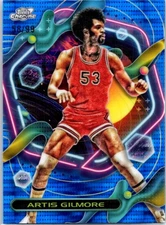 2023-24 Topps Chrome Cosmic #155 Artis Gilmore Blue Moon Refractors #/99