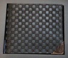 EMPORIO ARMANI 175 Leather Card Holder Logo BIFOLD WALLET Black AUTHENTIC NEW