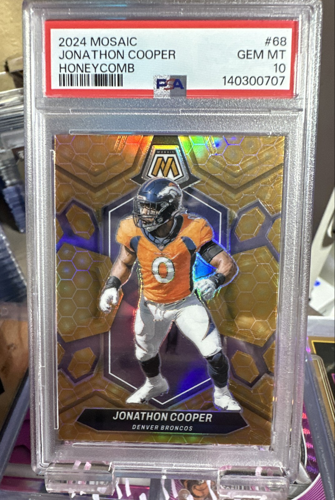 2024 Panini Mosaic - Jonathon Cooper #68 Honeycomb Prizm