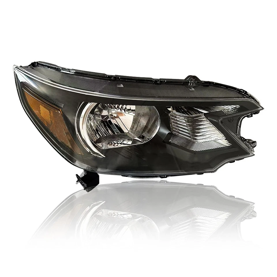 For 2012 2013 2014 Honda CR-V Black Headlights Assembly Amber Corner Lamps Foto 4 de 4