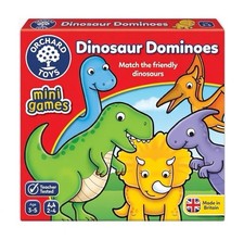Orchard Toys Dinosaur Dominoes Mini Game - Incomplete 26/28 Pieces Travel Toy