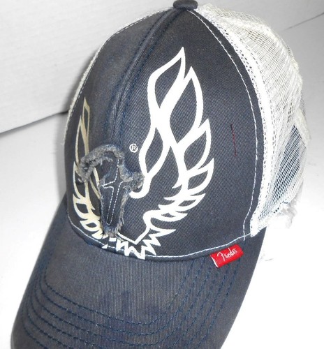 Too Cool! Rare Vintage Fender Guitar Mesh Back Trucker Adjustable Hat B124 - Picture 3 of 4