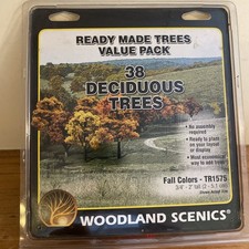 Woodland Scenics TR1575 38 Deciduous Trees Fall Colors 2  Model Railroad NEW