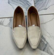 A New Day Women's White Pointed Toe Slip-On Flat Shoes