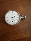 Antique Waltham Pocket Watch 18 size 7 jewels Silverode case