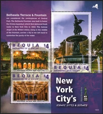 BEQUIA GRANADINE DI SAN VINCENT 2016 Foglio francobolli NY 2016 Stamp Expo MNH #31004