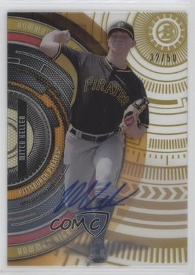 2017 Bowman High Tek Gold Rainbow Auto 32/50 Mitch Keller #BHT-MK Auto ni4