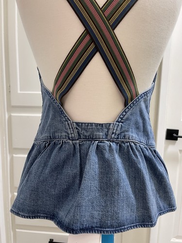 M.i.h Jeans Denim Top Size Large Blue - Picture 7 of 17