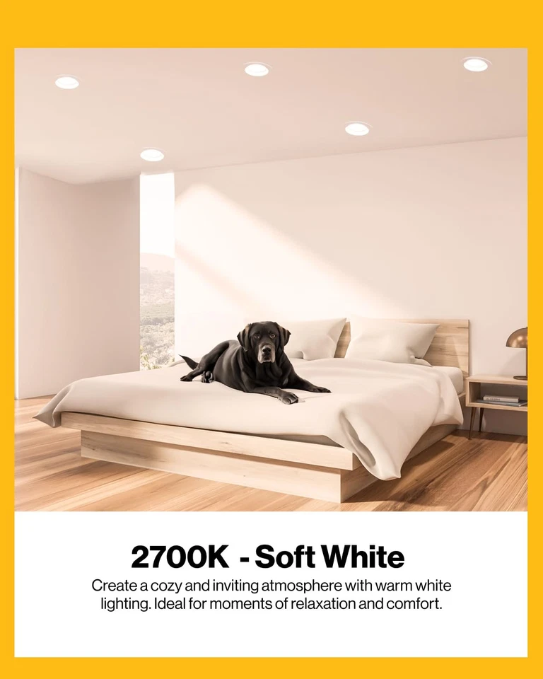 Sunco 6 Pack BR30 LED Bulb, Recessed Can Light Bulbs, Indoor Flood Lighting, ... - Image 3 of 4