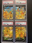 English Non-Seq 2021 Pokemon Celebrations SWSH Pikachu V-Union Set of 4 PSA 10
