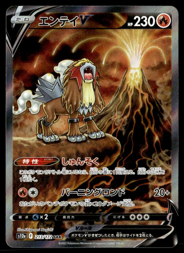Entei V - Special Art Rare S12a: VSTAR Universe 213/172 Japanese