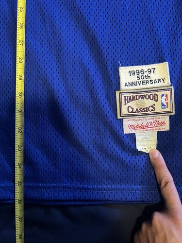 100% Authentic 1996 97 Allen Iverson Sixers 76ers Mitchell Ness Jersey 52 XXL - Picture 3 of 5