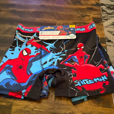 Marvel Spider-Man Boys 4 Pack Moisture Wicking Boxer Briefs Underwear M/6