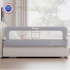 Toddler Bed Rails 71 Inch Breathable Guard Rail Kincongi Toddlers Wider U-Shape