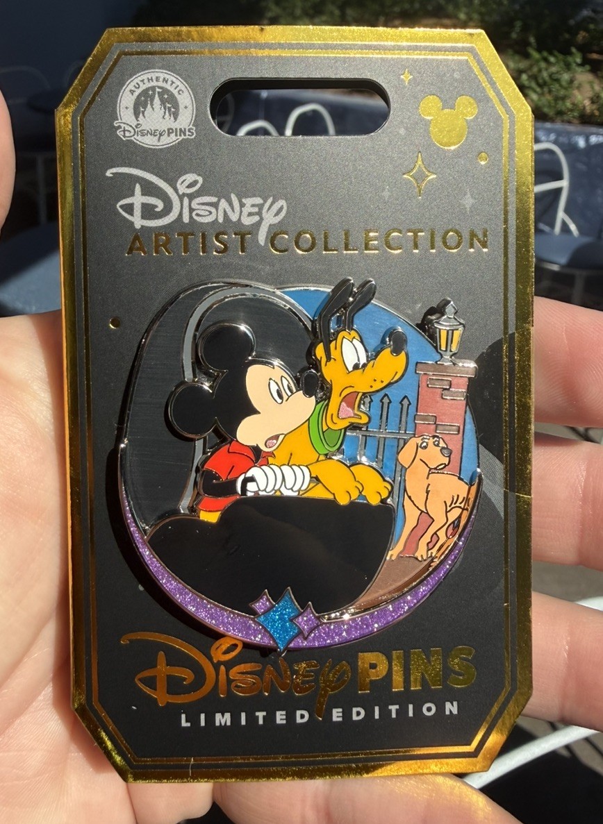 Disney Parks 2026 Artist Mickey Pluto The Haunted Mansion Doom Buggy Pin LE4000