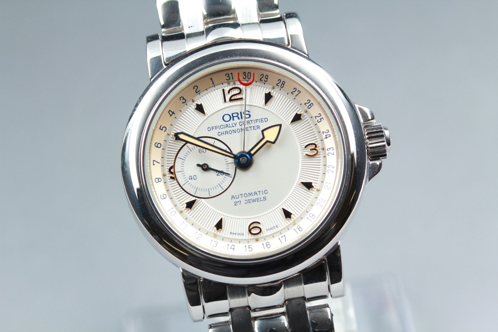 ORIS Pointer Date 7467B Champagne Dial Date Autom… - image 5