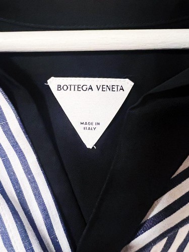 Bottega Veneta Double Layered Shirt Stripe black Size 48 Long-sleeve Men's - Picture 3 of 4