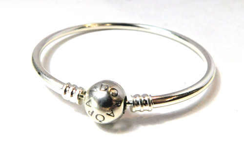 Authentic Pandora Bracelet, Bangle Bracelet, #590713, Sterling Silver