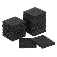 16Pcs Furniture Pads 1.25" Square Self Adhesive Felt Furniture Pads Black