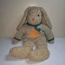 Retired Beanie 1991 18" Ty Classic CURLY HAIR RABBIT BUNNY Sweater Animal Plush
