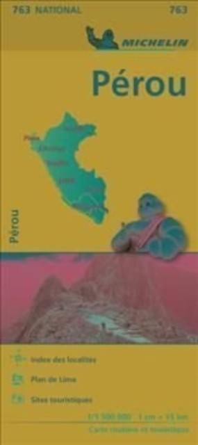 Peru - Michelin National Map 763 by Michelin (Sheet map, folded)