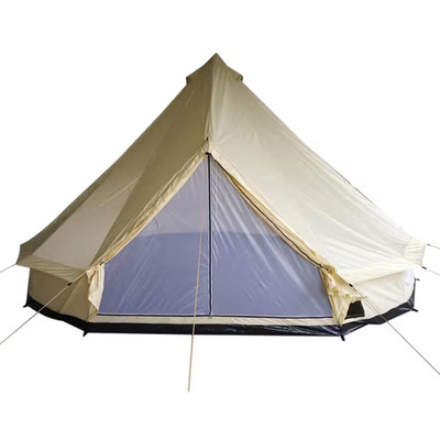 10-Person Polyester Camping Yurt Tent with Spacious Interior and Waterproof Cove