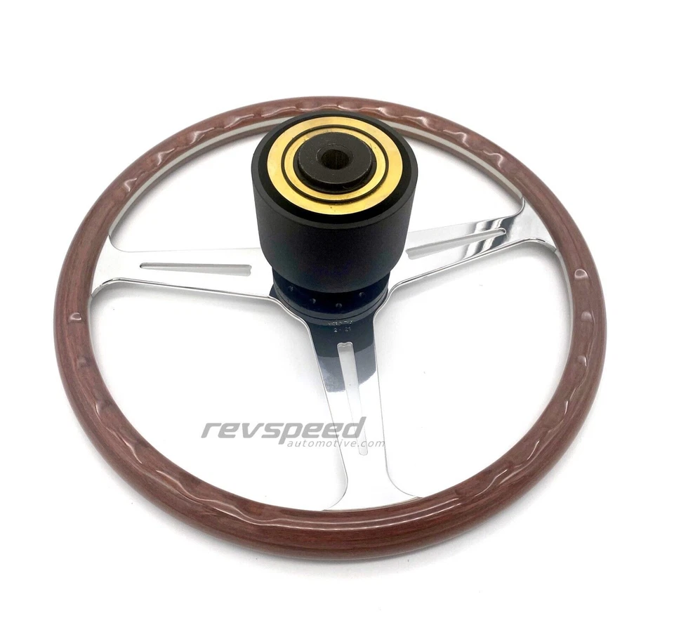 BMW E3 2500 / 2800 68-77 Luisi Montecarlo Vintage Wood Steering Wheel 390mm - Image 4 of 4