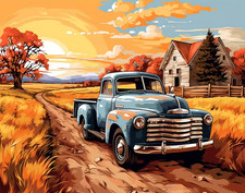 5D Diamond Painting kit 1950 Cheverolet 30cmx40cm