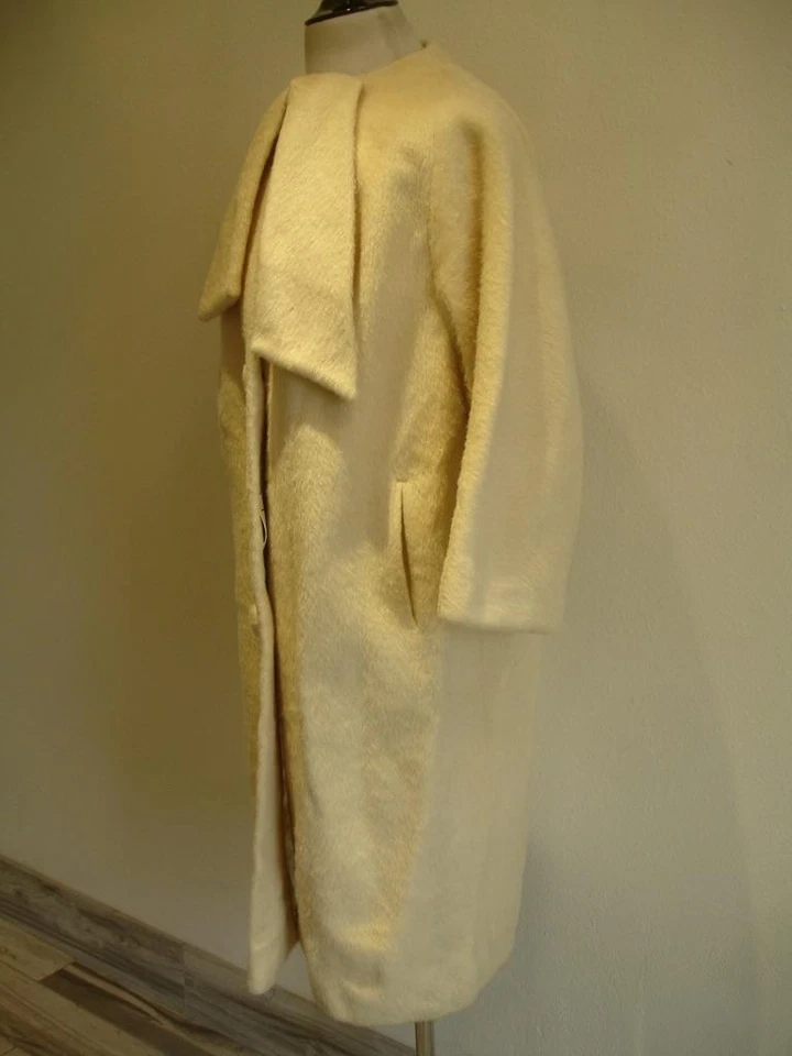 Abrigo mujer talla M L Lilli Ann Tisse a Paris San Francisco de colección años 50 mohair crema Foto 2 de 4
