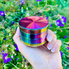 Frantoio Elegante Frantoio in Alluminio Anodizzato Arcobaleno Da 4 Pezzi