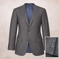 Suitsupply Perennial Blazer Mens 36R Grey Pure Wool Super 110s Italian Fabric