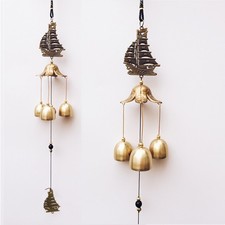 1Pc Antique Wind Chime Copper Yard Garden Outdoor Living Decoration Metal Wind