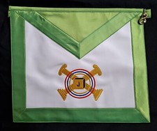 TABLIER FRANC MACON MAITRE PARFAIT 5° REAA