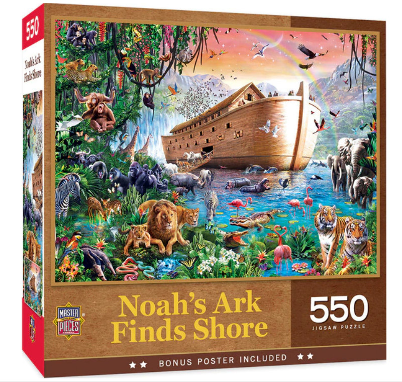 Noah's Ark Finds Shore 550 piece jigsaw puzzle 610mm x 460mm