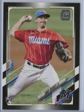 2021 Topps Update US108 Cody Poteet black parallel 08/70 Marlins RC