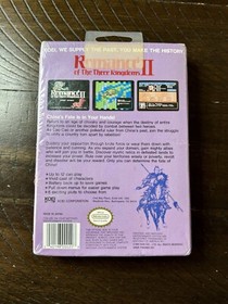 Romance of the Three Kingdoms II (NES, 1991) Nintendo - SEALED Brand New in Box!