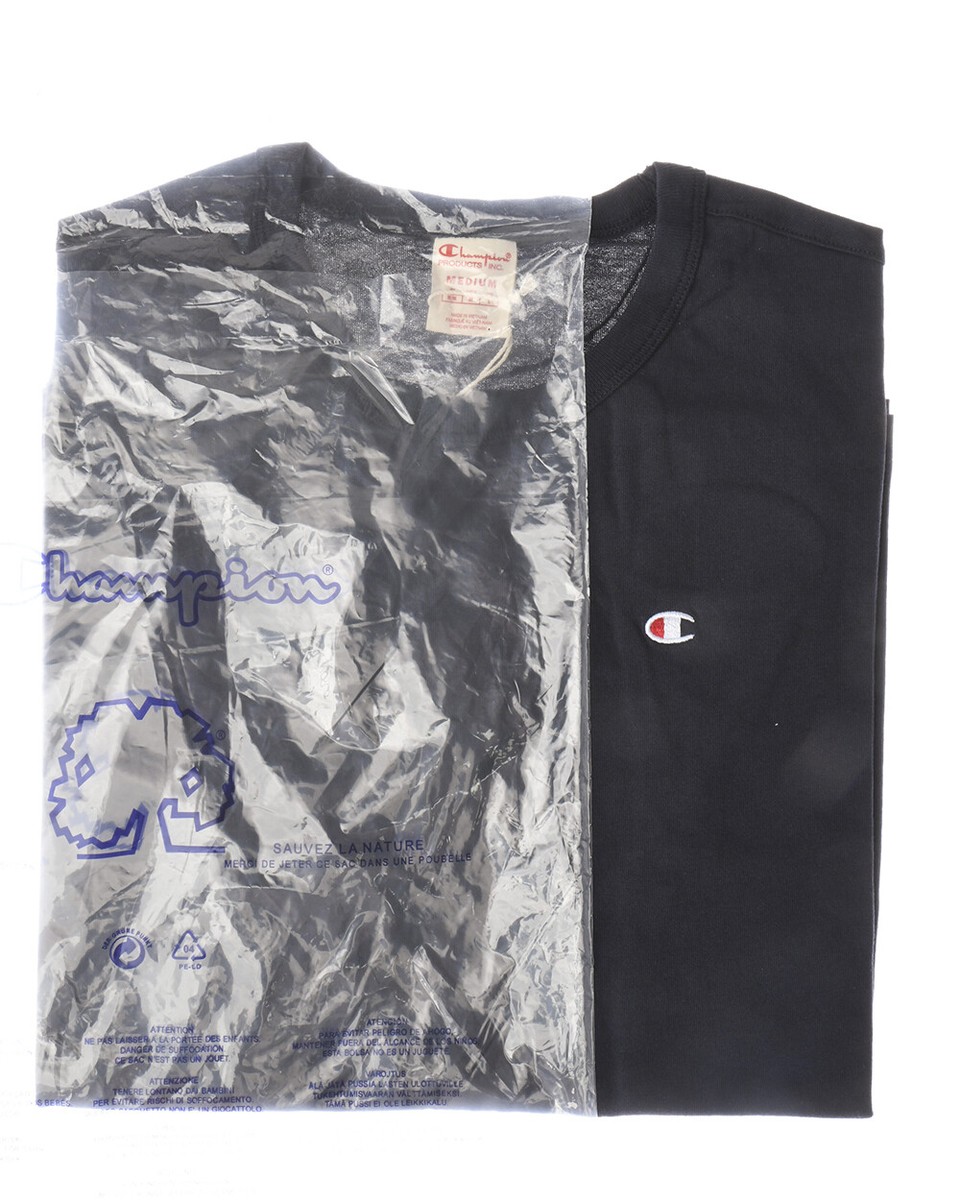 Champion T-Shirt Sweatshirt Cotton Man Blue 212974 BS501 Sz