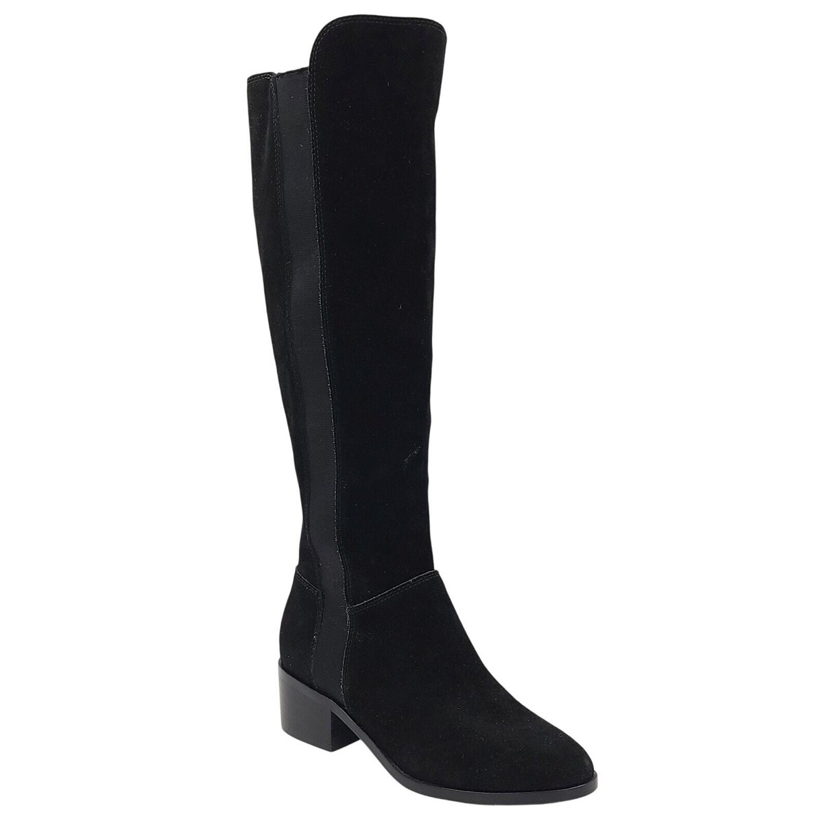 Steve Madden Women Giselle Pull On Knee High Riding Boots Size US Black